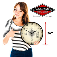 Pez Candy Dispenser 1952 Patent 14" LED Wall Clock