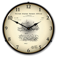 Swenson Snowmobile 1969 Patent 14" LED Wall Clock