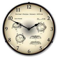 Rolex Diving Watch 1999 Patent 14" LED Wall Clock