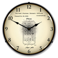 Apple iPhone Patent 14" LED Wall Clock