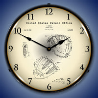 Baseball Glove 1962 Patent 14" LED Wall Clock