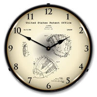 Baseball Glove 1962 Patent 14" LED Wall Clock