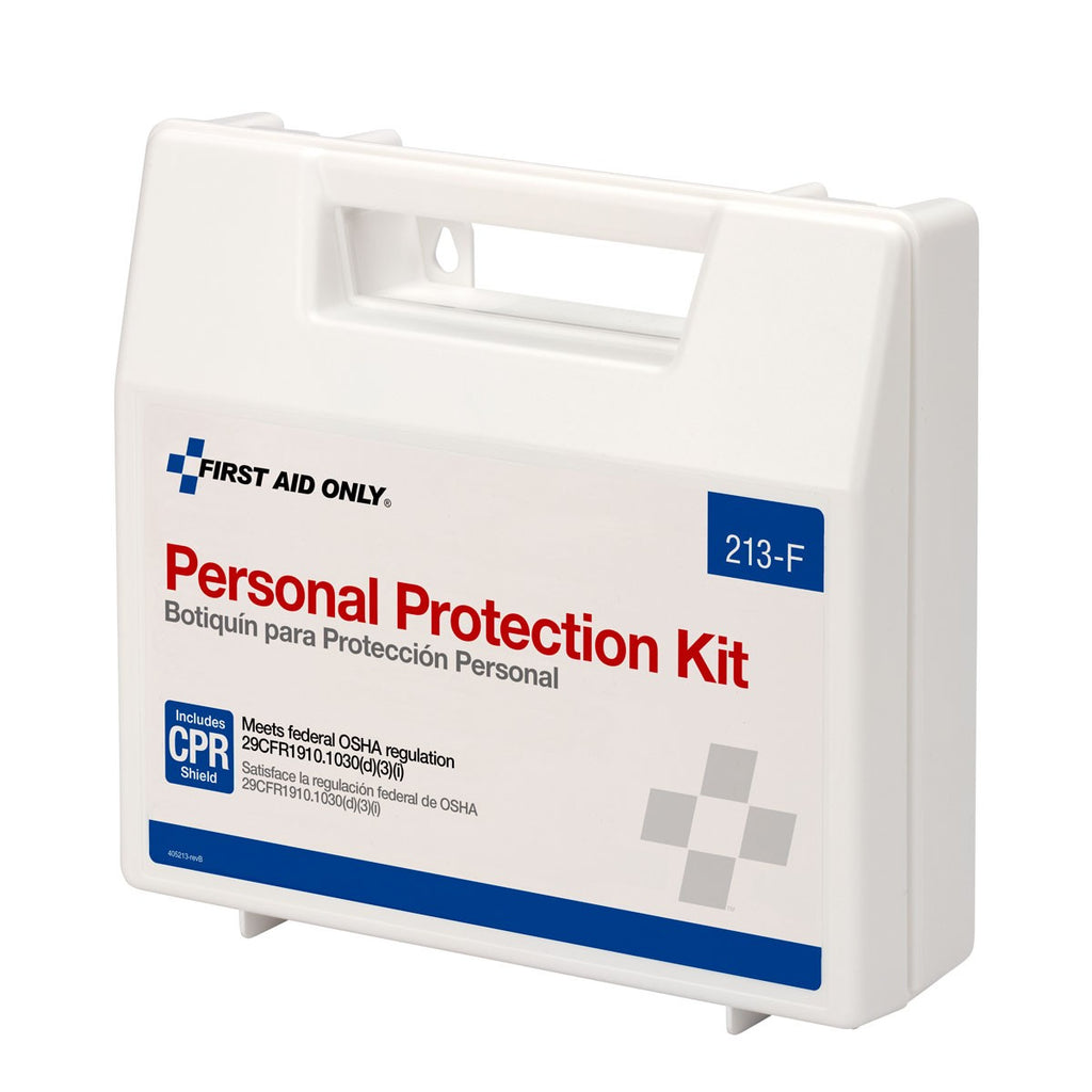First Aid Only BBP Spill Clean-Up and Personal Protection Kit with CPR Pack