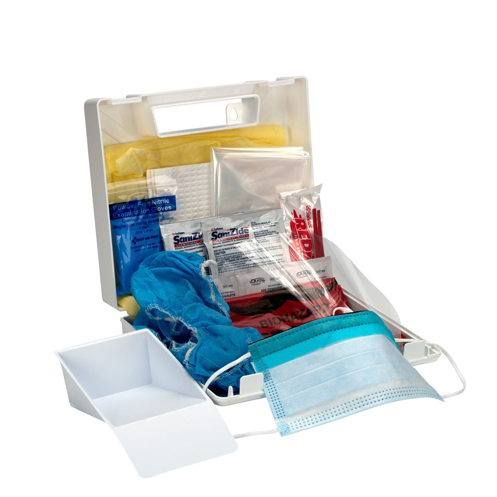 First Aid Only 24-Piece BBP and Bodily Fluid Spill Kit in Plastic Case
