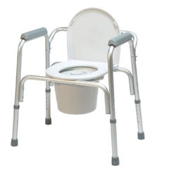 Graham-Field Lumex 3-in-1 Aluminum Commode with Removable Back Bar