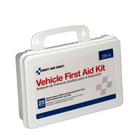First Aid Only 25 Person Vehicle First Aid Kit, Plastic Case