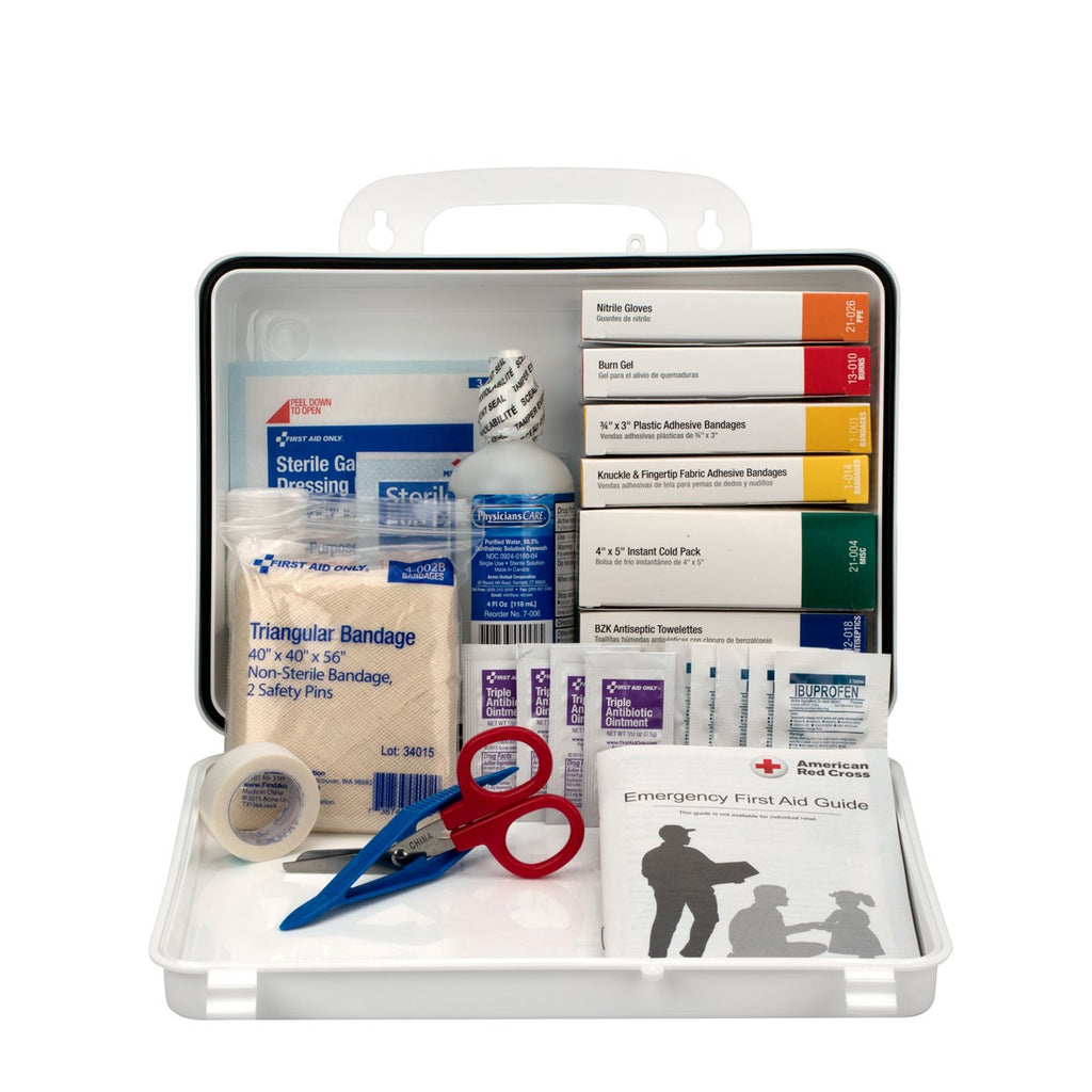 First Aid Only 25 Person Vehicle First Aid Kit in Weather-Resistant Plastic Case