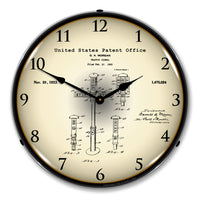 1922 First Traffic Signal G. A. Morgan Patent 14" LED Wall Clock