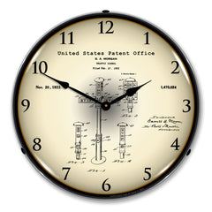 1922 First Traffic Signal G. A. Morgan Patent 14" LED Wall Clock