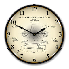 1922 Henry Ford Vehicle Construction Patent 14" LED Wall Clock