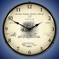 1928 Henry Ford Engine Patent 14" LED Wall Clock