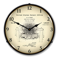 1930 L- 29 Cord A. H. Leamy Front Wheel Drive Patent 14" LED Wall Clock