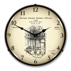 1932 Henry Ford Engine Patent 14" LED Wall Clock