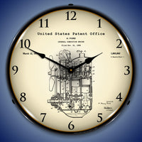 1932 Henry Ford Engine Patent 14" LED Wall Clock