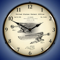 1939 Packard Radiator Cap - Hood Ornament Patent 14" LED Wall Clock
