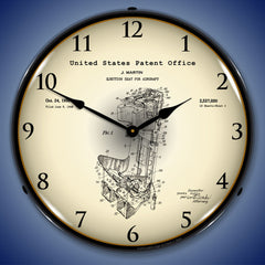 1948 Martin Aircraft Ejection Seat Patent 14" LED Wall Clock
