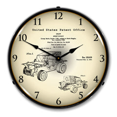 1971 George Barris Sport Buggy Patent 14" LED Wall Clock