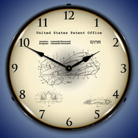 2012 Ferrari Formula One Racing Car Patent 14" LED Wall Clock