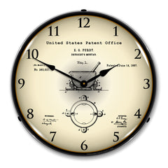 1887 Pharmacist Druggist Mortar 14" LED Wall Clock