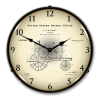 1919 Antique Tractor Patent 14" LED Wall Clock