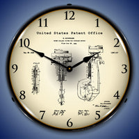 1925 Evinrude Outboard Motor Patent 14" LED Wall Clock