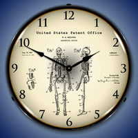 1959 Anatomical Skeleton 14" LED Wall Clock