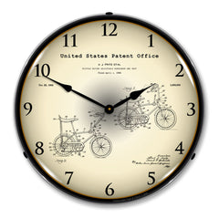 1968 Stingray Bicycle Patent 14" LED Wall Clock