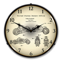 2003 Dodge Tomahawk V12 Patent 14" LED Wall Clock