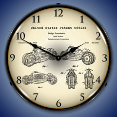 2003 Dodge Tomahawk V12 Patent 14" LED Wall Clock