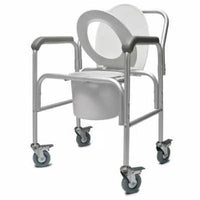 Graham-Field Three-in-one Aluminium Commode With Backbar and Casters