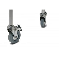 Graham-Field Three-in-one Aluminium Commode With Backbar and Casters