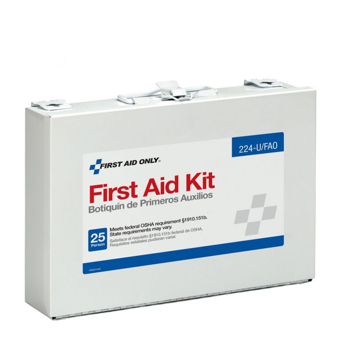 First Aid Only 25 Person First Aid Kit, Metal Case