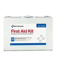 First Aid Only 25 Person First Aid Kit, Metal Case(Pack of 12)
