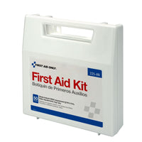 First Aid Only 50 Person First Aid Kit, Plastic Case with Dividers(Pack of 8)