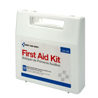 First Aid Only 50 Person First Aid Kit, Plastic Case with Dividers
