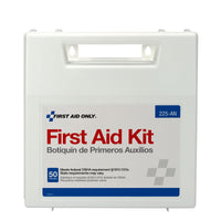 First Aid Only 50 Person First Aid Kit, Plastic Case with Dividers(Pack of 8)