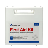 First Aid Only 50 Person First Aid Kit, Plastic Case with Dividers