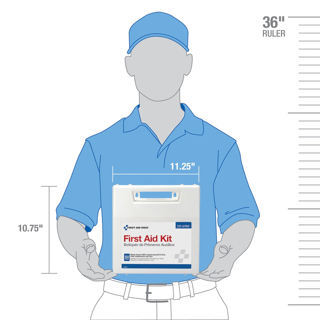 First Aid Only 50 Person Bulk First Aid Kit, 197 Pieces