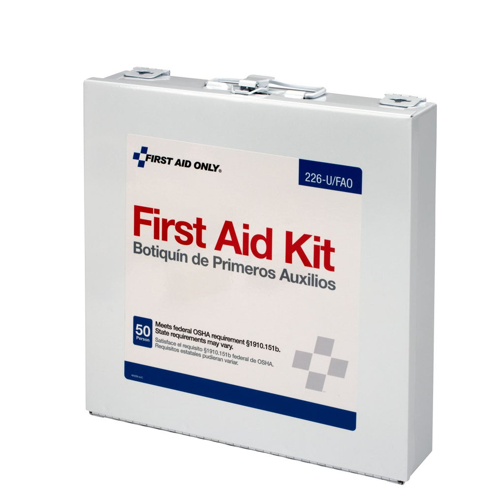First Aid Only 50 Person ANSI A+ Compliant First Aid Kit, Metal Case
