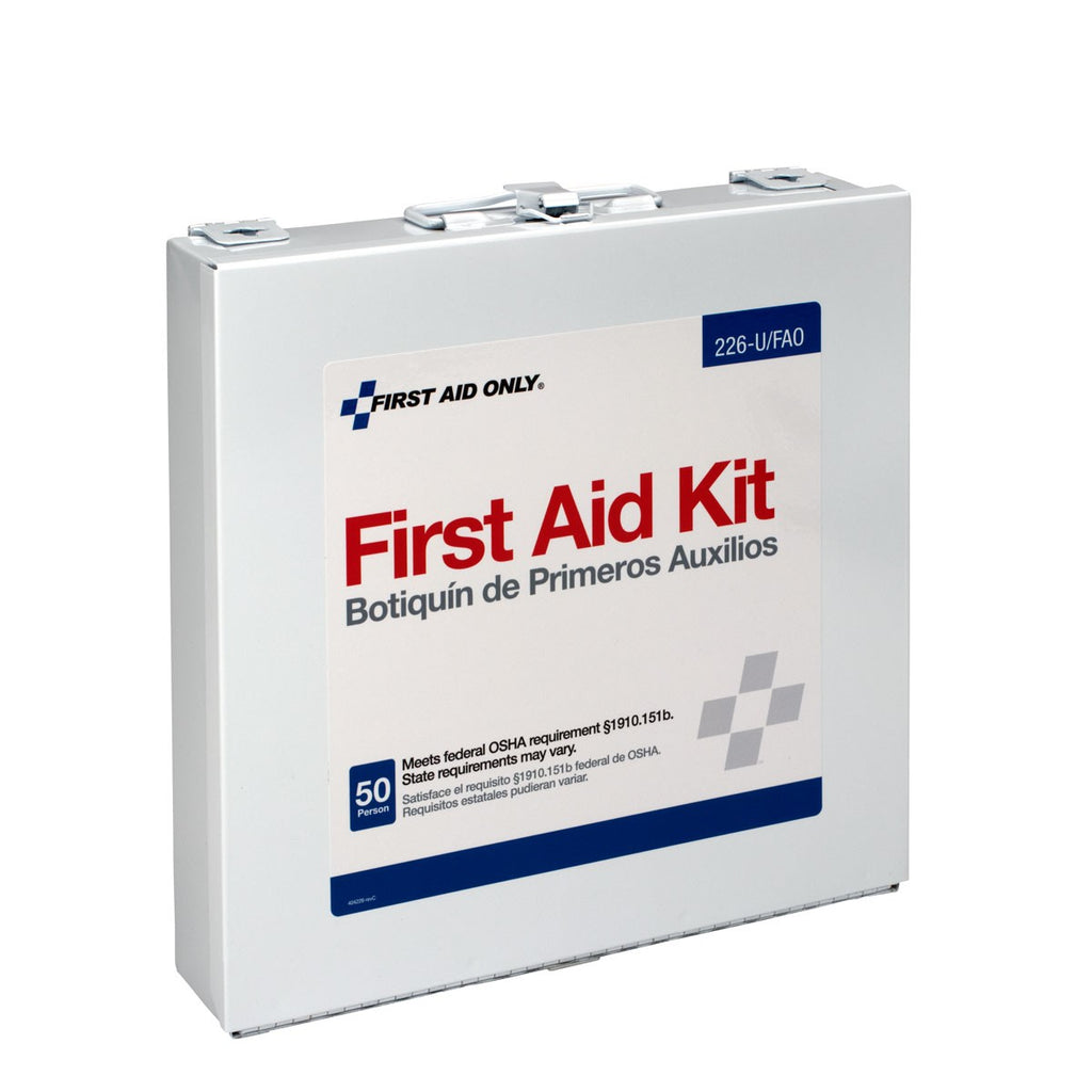 First Aid Only 50 Person ANSI A+ Compliant First Aid Kit, Metal Case