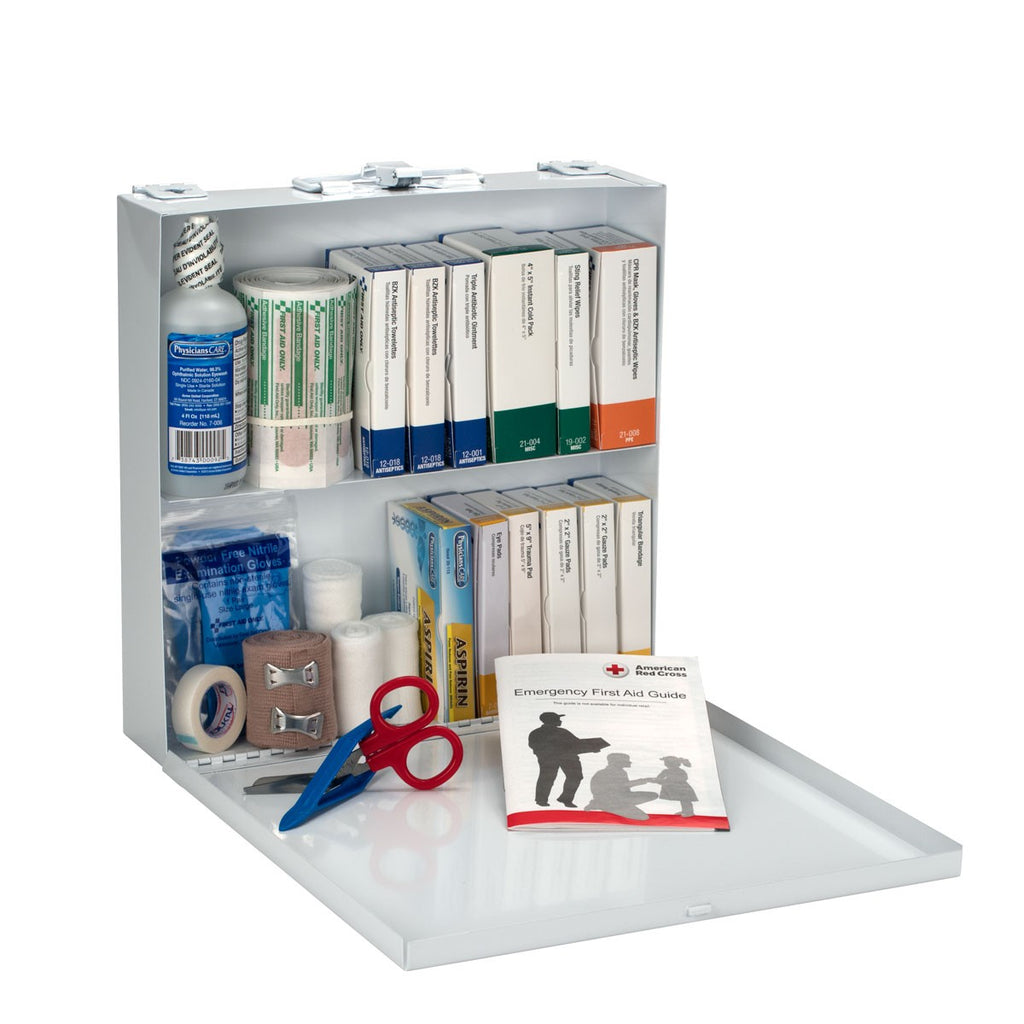 First Aid Only 50 Person ANSI A+ Compliant First Aid Kit, Metal Case