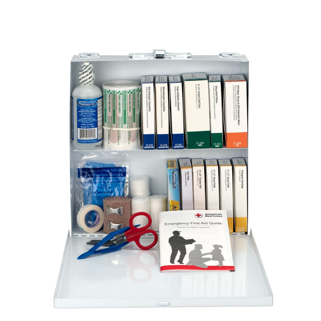 First Aid Only 50 Person ANSI A+ Compliant First Aid Kit, Metal Case