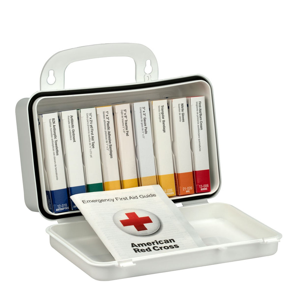 First Aid Only 10 Unit First Aid Kit, Plastic Case for Workplace Safety Compliance