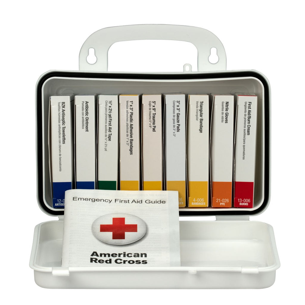 First Aid Only 10 Unit First Aid Kit, Plastic Case for Workplace Safety Compliance