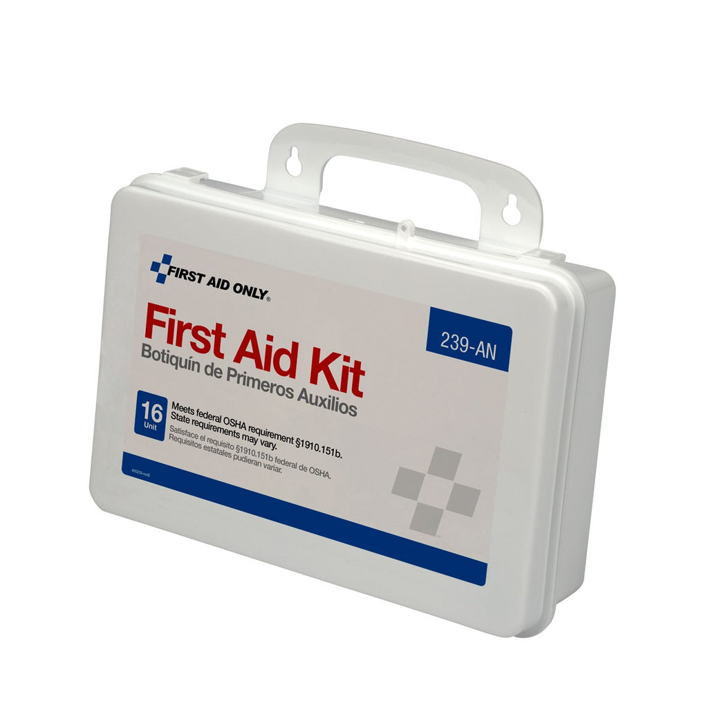 First Aid Only 16 Unit First Aid Kit with Weatherproof Plastic Case