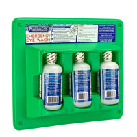 First Aid Only Eyewash Station, 8 oz. - Triple Screw Cap Bottles (6 per order)