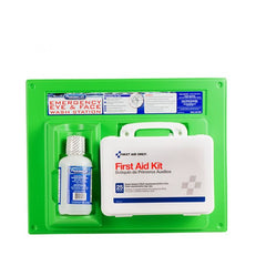 First Aid Only 16 oz. Eye Wash Station, Single Screw Cap Bottle, with 25 Person First Aid Kit