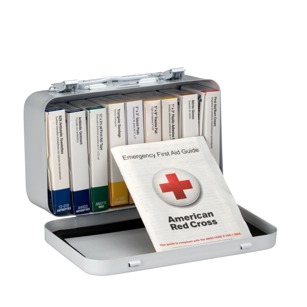 First Aid Only SmartCompliance Food Service First Aid Cabinet with Medications - Plastic, ANSI A+