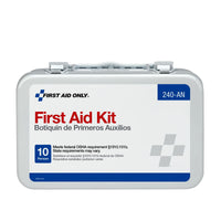 First Aid Only 10 Unit First Aid Kit, Metal Case