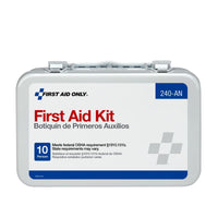 First Aid Only 10 Unit First Aid Kit, Metal Case(Pack of 12)